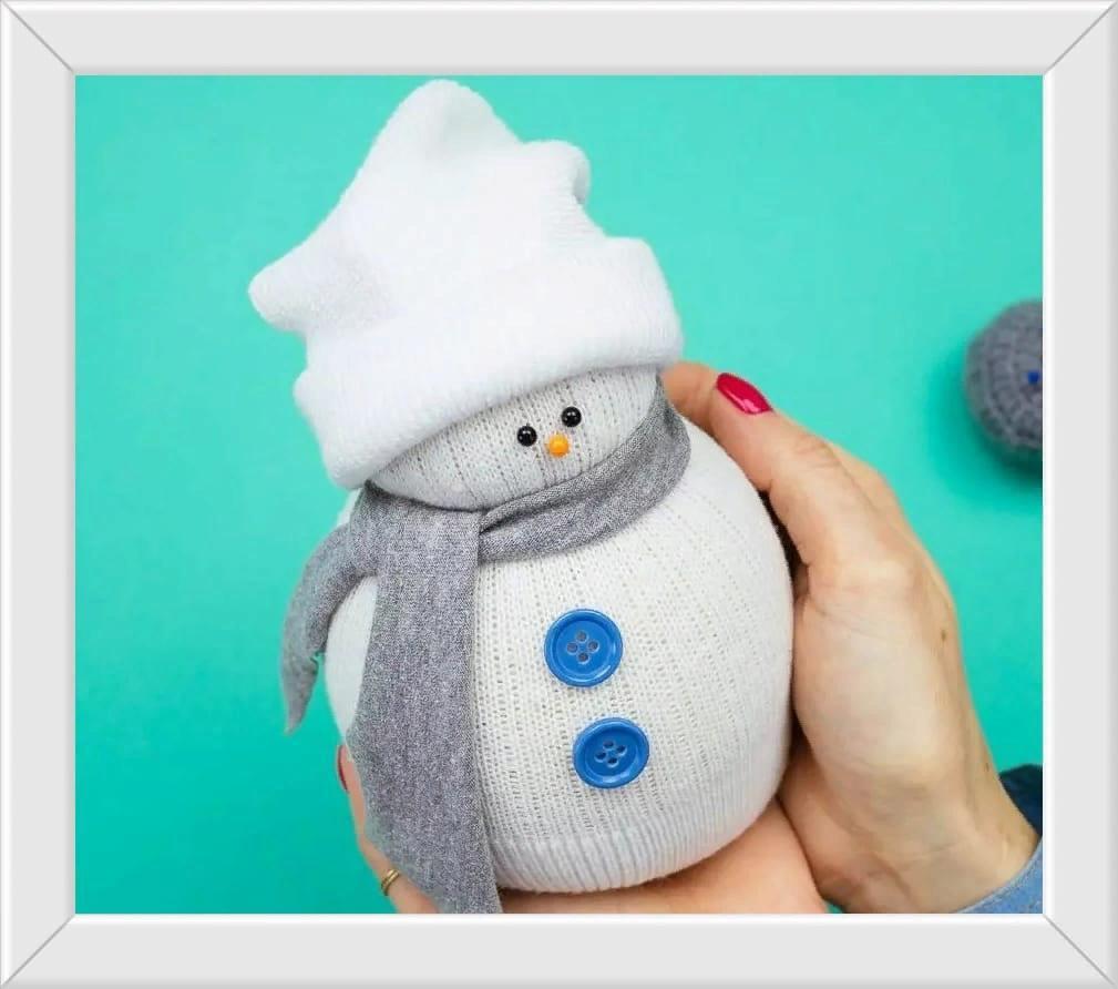Мягкий снеговик своими руками | Творческие проекты и работы учащихся